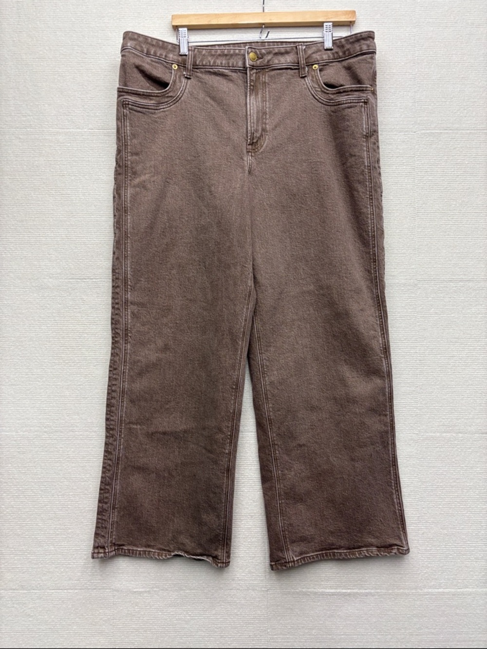 American Eagle | stovepipe Brown wide leg Jeans 18